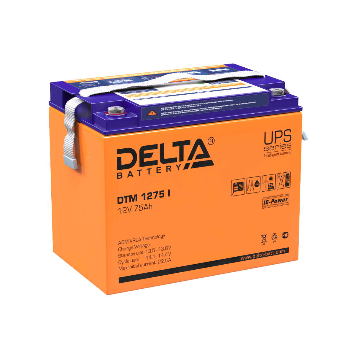 Аккумулятор Delta DTM 1275 I купить по цене 18714 руб..  Самые дешёвые цены на Аккумуляторы