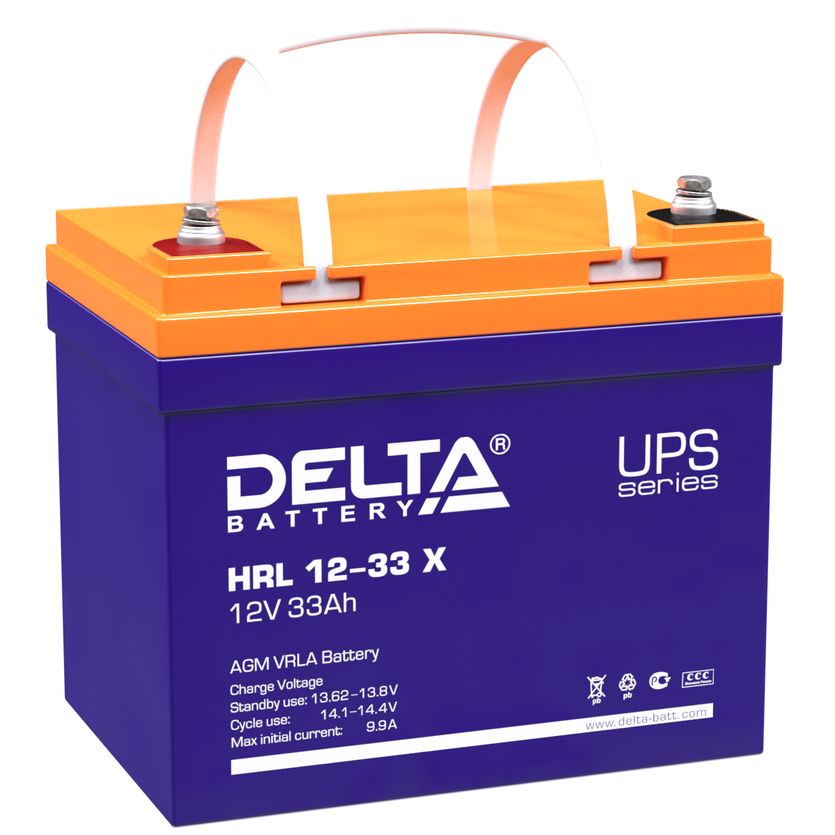 HRL 12-33 X Delta Аккумуляторная батарея купить по цене 13373 руб..  Самые дешёвые цены на Стационарные