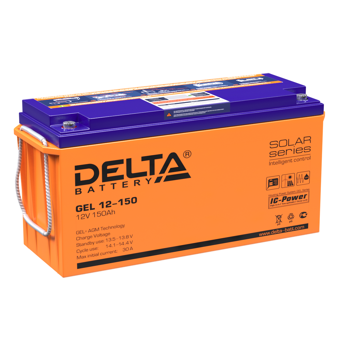 Аккумулятор Delta GEL 12-150 купить по цене 51199 руб..  Самые дешёвые цены на Аккумуляторы