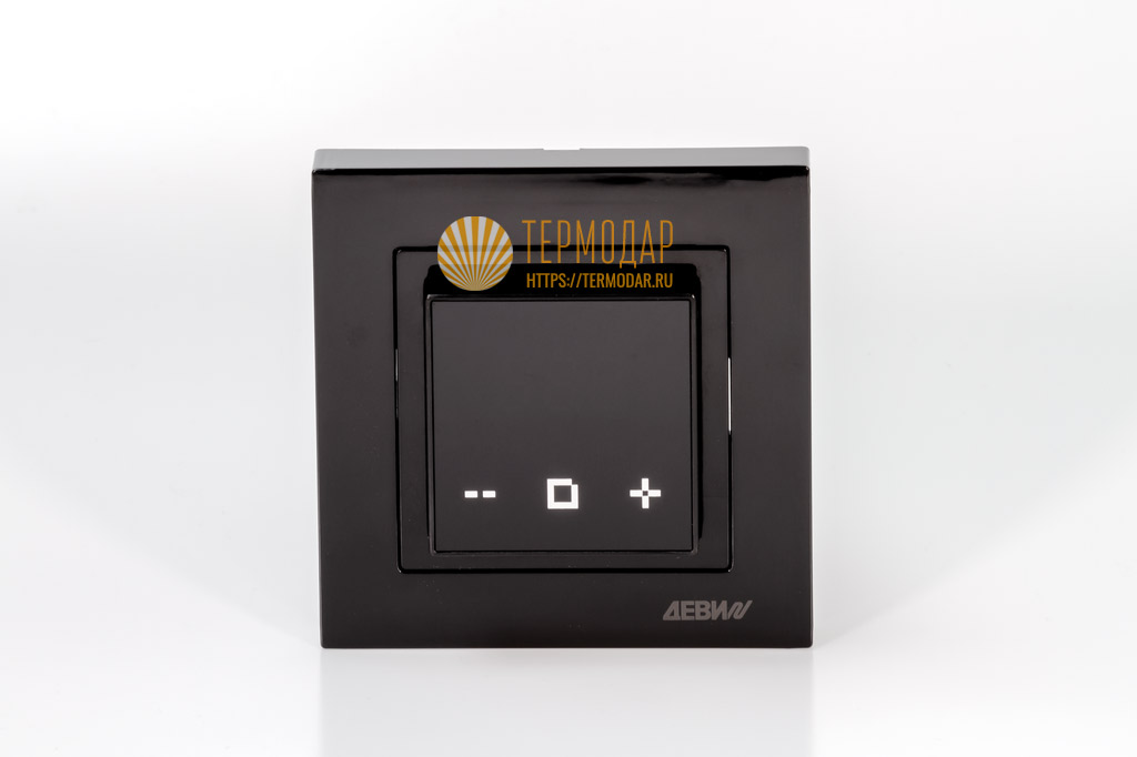 Терморегулятор теплого пола ДЕВИ Classy Wi-Fi чёрный. арт. 140F1069R