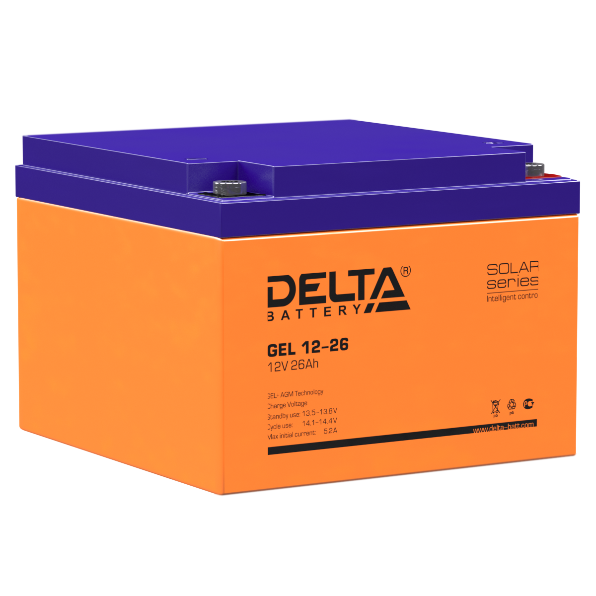 GEL 12-26 Delta Аккумуляторная батарея купить по цене 9744 руб..  Самые дешёвые цены на Стационарные