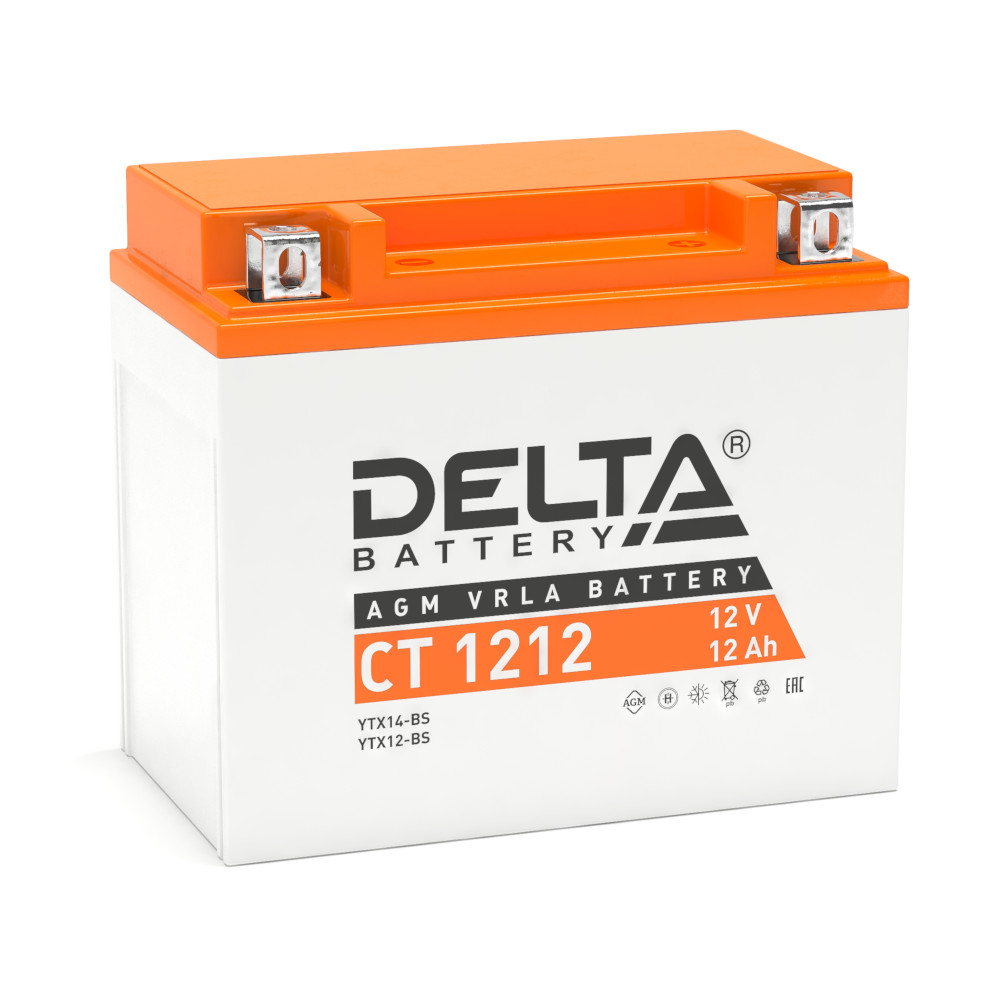 CT 1212 Delta Аккумуляторная батарея купить по цене 3541 руб..  Самые дешёвые цены на Для мототехники