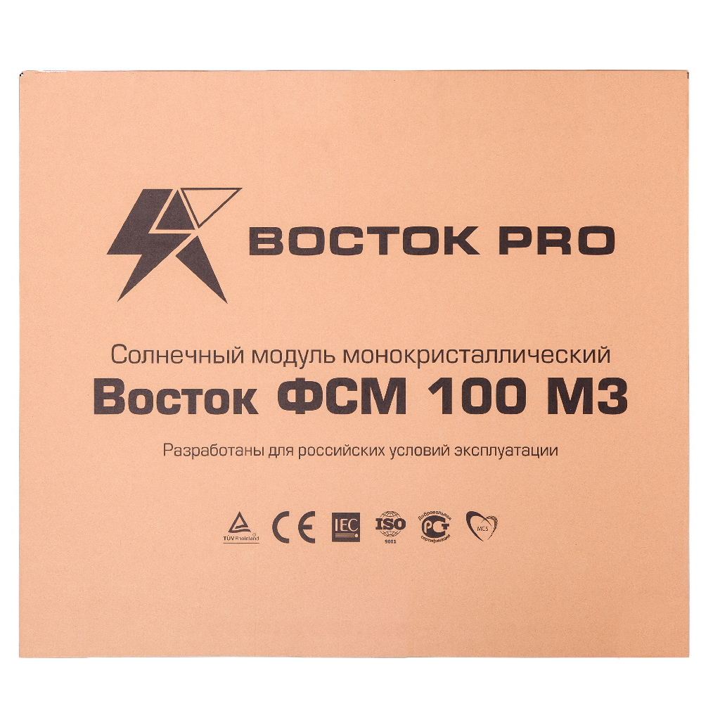 Солнечная панель ВОСТОК ФСМ 100 М купить по цене 4790 руб..  Самые дешёвые цены на Солнечные панели