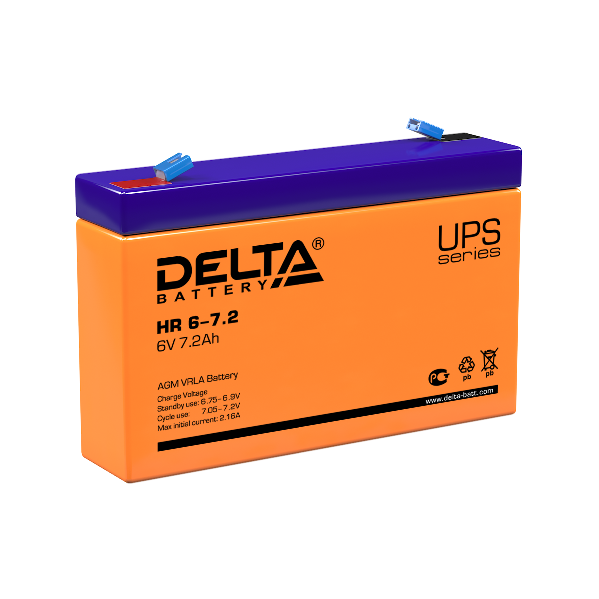 HR 6-7.2 Delta Аккумуляторная батарея купить по цене 1798 руб..  Самые дешёвые цены на Стационарные