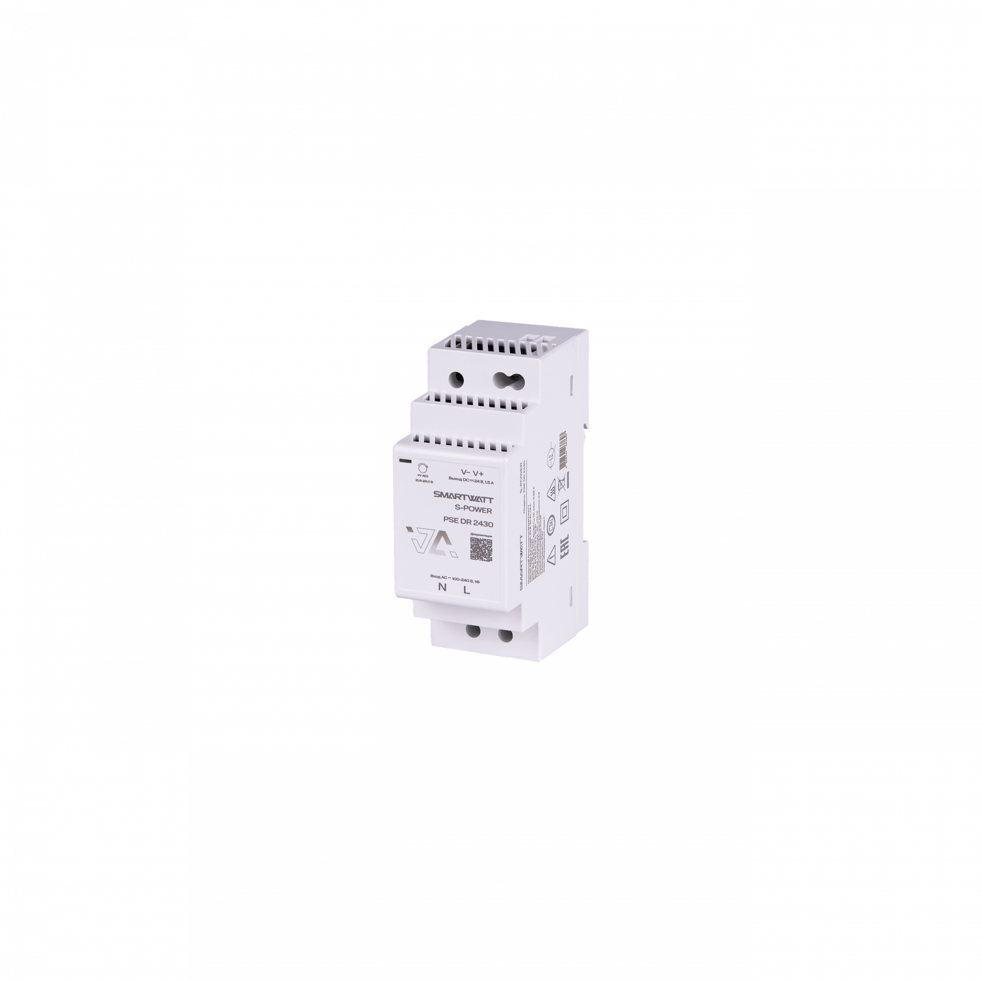 Импульсный блок питания SMARTWATT PSE DR 2430 S-POWER, 24 В, 30 Вт, 1,5 А купить по цене 1057 руб..  Самые дешёвые цены на DR